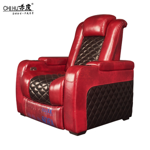 El cine de lujo sofá micro-fibra de cuero motorizado del teatro reclinable asientos Cine en Casa silla - Product Image 4