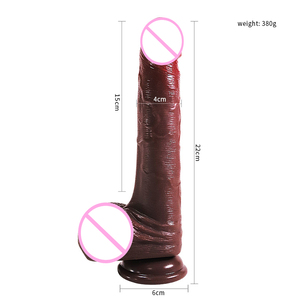 Prix de gros Sey Toys Dildo sexuel pour adultes en silicone liquide, PVC/ABS, souple, noir et violet, produit sexuel pour clitoris avec ventouse - Product Image 6