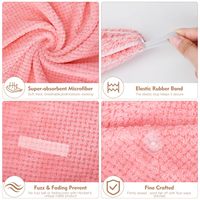 Serviette pour cheveux en microfibre à séchage rapide faite à la main pour femmes adultes, usage domestique