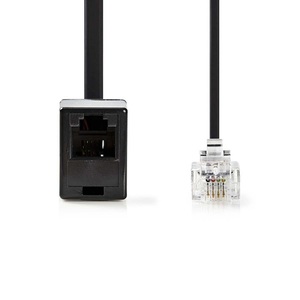 Cable de Extensión Telefónica Rj11 Macho-Hembra de 10m para Conexión Telefónica - Product Image 2