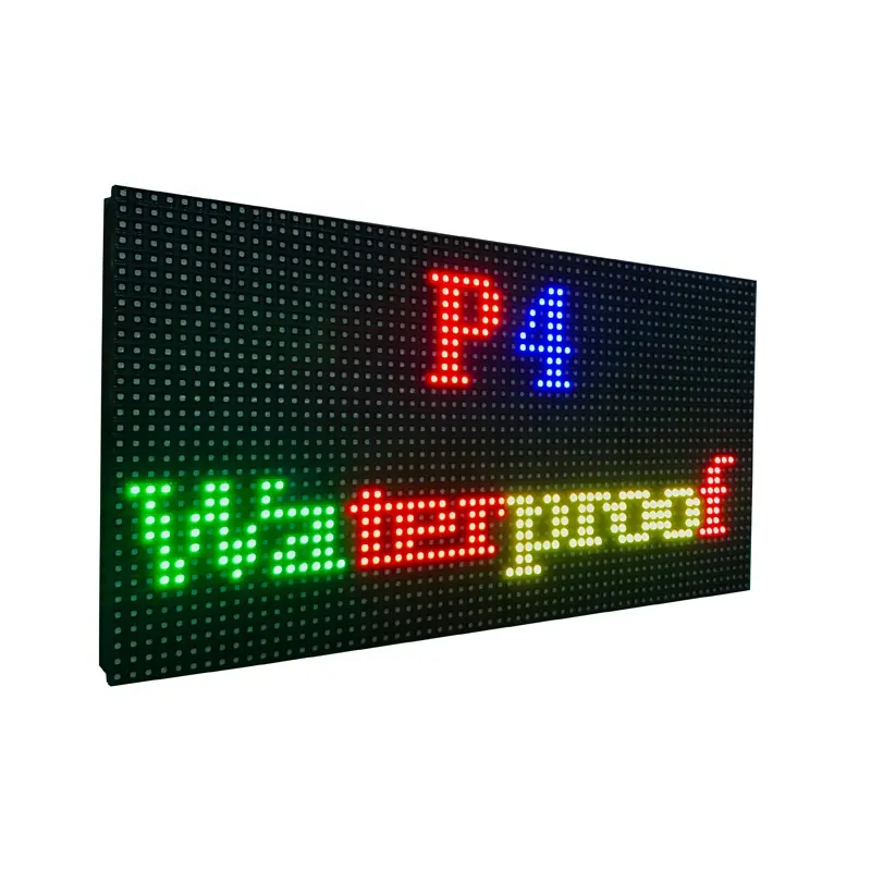 Video P4 Outdoor Led Display Module SM16207S SMD16017 rgb 256x128mm Programmable Led Sign Panel