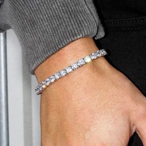 Bracelet Tennis en Argent Sterling S925 avec Moissanite VVS, 2mm-5mm, Style Hip Hop, En Stock et Prêt à Expédier (RTS) - Product Image 4