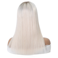 Venta al por mayor: Topper de cabello humano Remy europeo con base de seda 3x5 para mujer, postizo de cabello blanco con parte superior de seda