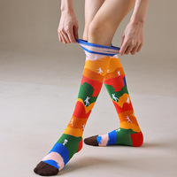 Nouvelles chaussettes de compression pour mollets, style graffiti, athlétiques, pour la course et la corde à sauter, longues, élastiques, en nylon, ODM