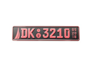 Placa reflectante de matrícula de <span class=keywords><strong>coche</strong></span>, placa de matrícula <span class=keywords><strong>europea</strong></span> con logotipo y diseños de decoración, de aluminio, venta al por mayor - Product Image 1