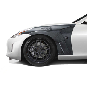370Z nid d'abeille en Fiber de carbone <span class=keywords><strong>pare</strong></span>-chocs latéraux avant garde-boue pour Nissan 370z ailes ventilées 2009-2020 - Product Image 3