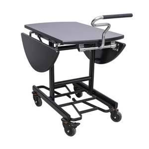 Chariot de service en chambre pour boissons en gros OBuffet Chauffe-plats Table de salle <span class=keywords><strong>à</strong></span> manger <span class=keywords><strong>pliante</strong></span> chariot de service <span class=keywords><strong>à</strong></span> <span class=keywords><strong>roulettes</strong></span> - Product Image 2