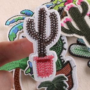 En gros, Patchs brodés 3D DIY en sergé, motifs Cocotier, Cactus, Dessins animés, pour Sacs, Vêtements, Chaussures, Chapeaux et Accessoires - Product Image 4