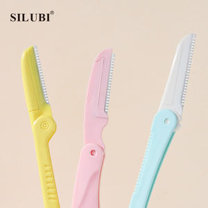 Recortador de cejas plegable Sruby, hoja de acero inoxidable, mango antideslizante, malla ancha afilada S058 - Product Image 2