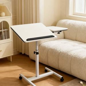 Bureau d'ordinateur portable moderne, portable, réglable en hauteur, pivotant à 360°, pliable, convertible, mobile, <span class=keywords><strong>pour</strong></span> travailler assis ou debout, sur roulettes - Product Image 1