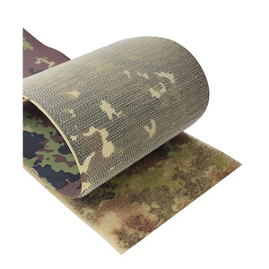 カスタムエコフレンドリー洗濯可能ナイロン製ストラップ用グリーンタクティカル迷彩フックアンドループテープパッチ（タクティカル迷彩ユニフォーム用） - Product Image 2