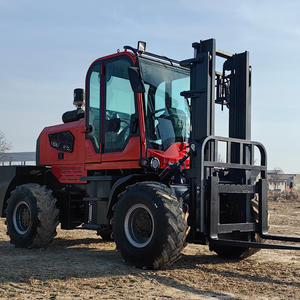 2025 חדש 4wd דיזל כל שטח קשה מלגזה משאית 3ton את הכביש מלגזה עם תא - Product Image 3