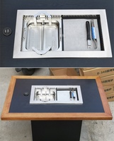 Grill électrique sans fumée coréen infrarouge pour cuisine intérieure, restaurant, table de barbecue et de fondue pour restaurant