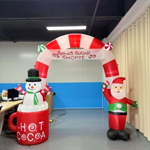 Arche gonflable de 2,4 mètres de haut avec logo de dessin animé festif, accessoire photo et décoration de Noël gonflable - Product Image 2