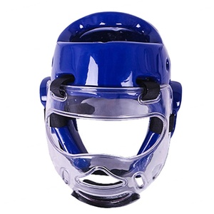Protection de tête et visière de karaté pour enfants et adultes, personnalisable, vente en gros directe d'usine Hebei DUAL SPORT, casque de boxe MMA arts martiaux - Product Image 4