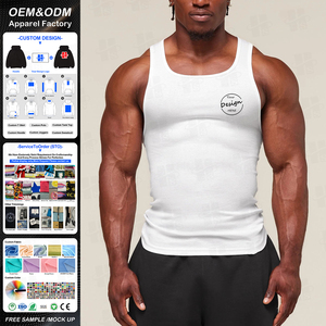 Débardeur de sport pour homme en spandex haute élasticité, imprimé à base d'eau, 180 GSM, fin, anti-humidité, pour fitness et musculation - Product Image 4