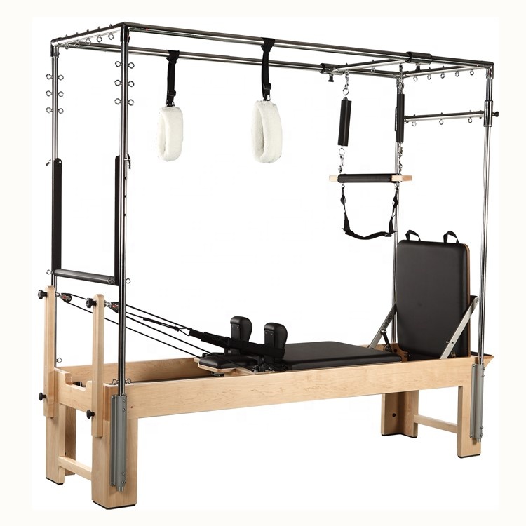 Ahşap Pilates Reformer için Satış Cadillac reformer kullanılan Akçaağaç Ahşap SRP06