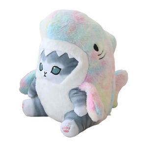 Lindo Peluche de Tiburón Suave para Bebés, Juguete de Peluche de Gato Kawaii, Peluche de Animal de Peluche, Lindo Gato Tiburón que se Transforma en Muñeco de Peluche de Gato, Regalos para Niños - Product Image 2