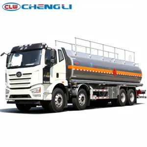 Camion-citerne à carburant en alliage d'aluminium FAW 26CBM avec transfert de diesel, d'essence, de pétrole et d'huile, camion-citerne certifié ASME - Product Image 2