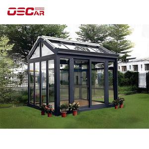 Sala de cristal Pent Roof Modern Sunroom Four Season Extension Exterior Interior Patio Cubierta Jardín Hogar Oficina Independiente Sunroom - Product Image 1