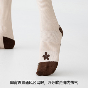 Professional graded compression fitness calf <b>socks</b>, shock-absorbing, non-slip, breathable, pressure-relieving knee-high <b>socks</b>, - Product Image 2