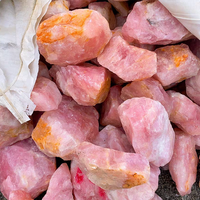 Quartz rose de Madagascar de cristal rose Quartz rose naturel de gros pour le traitement