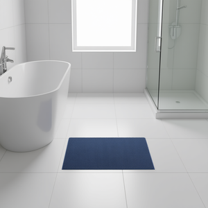 Tappetino da Bagno Premium in Cotone, Rettangolare, Tinta Unita, con Base in Gomma, Design Minimalista per il Bagno - Product Image 2