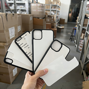 Coques de téléphone vierges en TPU 2D avec plaque en aluminium pour sublimation et impression personnalisée – Cadeaux promotionnels d'affaires - Product Image 1