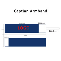 Brassard de Capitaine de Football Personnalisable avec Logo, Bande Élastique Réglable pour Entraînement, Brazalete de Fútbol