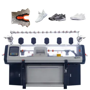 Computerized 3D flyknit Shoe Upper Weaving Flat Knitting Machine