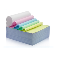 Papier continu autocopiant pour ordinateur, 241 mm, 1, 2, 3 ou 4 plis, vente en gros d'usine, papier de bureau NCR, logo personnalisé, offre spéciale