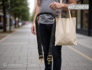 Woven Bag Strap Gold Buckle <b>Webbing</b> For Bags GMT-202111 - Product Image 2