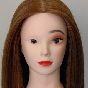 Cabeza <span class=keywords><strong>de</strong></span> Maniquí <span class=keywords><strong>de</strong></span> pelo dorado con cabello humano y sin maquillaje para peluquería y maquillaje, cabeza <span class=keywords><strong>de</strong></span> entrenamiento <span class=keywords><strong>de</strong></span> muñeca <span class=keywords><strong>de</strong></span> cosmetología, <span class=keywords><strong>precio</strong></span> al por mayor - Product Image 1