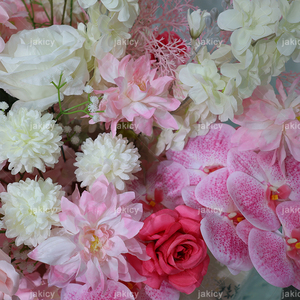 Luxury Pink Handmade Artificial Flower <strong>Bouquet</strong> for Wedding Table Centerpiece Bridal Decor for Christmas New Year - Product Image 3