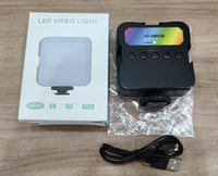 Lampe LED RVB pour Appareil Photo, 84 LED, Éclairage d'Appoint Portable et Rechargeable pour Photo, Vidéo, Vlog et Conférence