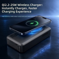 Support magnétique semi-solide OEM 20000 mAh avec câble télescopique 100W, batterie externe japonaise pour ordinateur portable et mobile