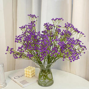 Flores Artificiales de Baby's Breath, Color Rosa, Plástico, Alta Simulación, Decoraciones para Bodas y Hogar, Rama Individual - Product Image 4