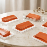 Plaques d'impression à chaud en caoutchouc silicone orange résistantes à la température, dureté 40-90 ShoreA, épaisseur 1,5-10 mm, taille personnalisée