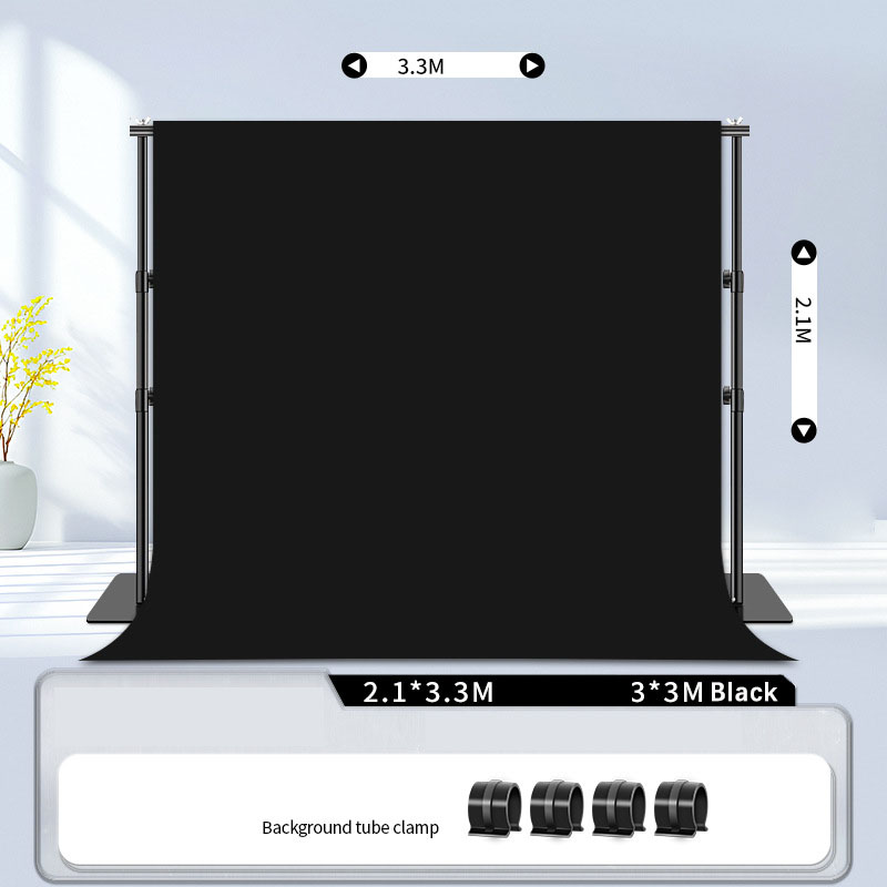 Fond noir 2,1 x 3,3 m + 3 x 3 m