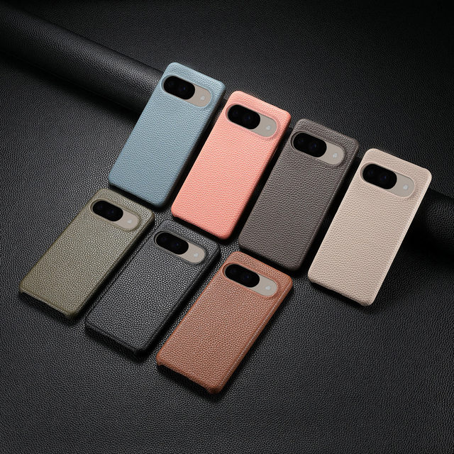 Premium Vegan Leather Phone Case Slim Pure Color Phone case for Google Pixel 9 8 Pro XL 8A