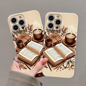 <span class=keywords><strong>Funda</strong></span> Protectora Rígida para Teléfono Móvil con Diseño Retro de <span class=keywords><strong>Libro</strong></span>, Café, Película Fotográfica, para <span class=keywords><strong>iPhone</strong></span> 8, X, Xr, Xs, 11, 12, 13, 14, 15, 16, 17 Pro Max - Product Image 1