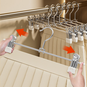 Anti-Rutsch-Metall bügel für Hosen Unterwäsche Rock Hosen Clips Metall clips Kleiderbügel für Cloth Store Shopping Malls - Product Image 5