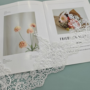 Dentelle soluble dans l'eau en gros pour textiles de maison, accessoires de dentelle multicolores pour la couture, garniture en dentelle de polyester, articles de mode de Dubaï - Product Image 3