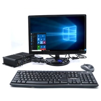 Mini PC industriel 1007u Core I5 3317u Win7 Win XP Système intégré Ordinateur de bureau sans ventilateur HD + HD WiFi BT