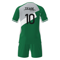 Set Jersey Sepak Bola Ystar Wholesale Cepat Kering 100% Poliester dengan Nomor Tim, Desain DIY yang Dalam, dan Logo Bordir