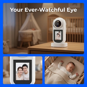 Cámara WIFI de 2MP Personalizada de Fábrica Propia, Pantalla de 2.4 Pulgadas, Visión Nocturna IR, Seguimiento por IA, Alarma, Precio Económico - Product Image 4