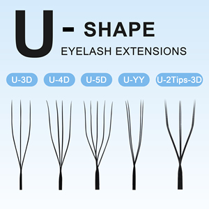 Glamlash <span class=keywords><strong>uyy</strong></span> U ขนตาปลอม cdmlu ขนตาปลอมรูปตัว U 4D ทำจาก5D 3D - Product Image 1