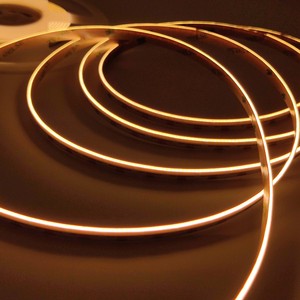 Dc24v CRI 90 + 10 wát/mét 8 mét chiều rộng 480LED/M COB <span class=keywords><strong>LED</strong></span> <span class=keywords><strong>Strip</strong></span> <span class=keywords><strong>Side</strong></span> phát ra với điều khiển từ xa cơ thể đồng IP20 đánh giá - Product Image 4