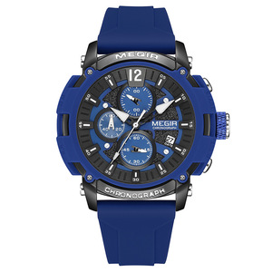 Reloj deportivo de cuarzo multifuncional, impermeable, luminoso, de silicona - Product Image 4