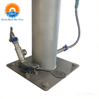 Évier à main conique en SUS304 avec stérilisateur de couteaux, équipement sanitaire pour abattoir, boucherie, ligne de transformation de la viande
